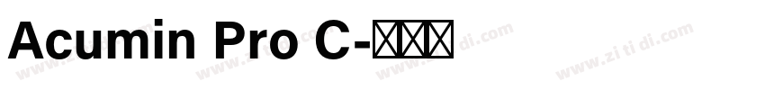 Acumin Pro C字体转换